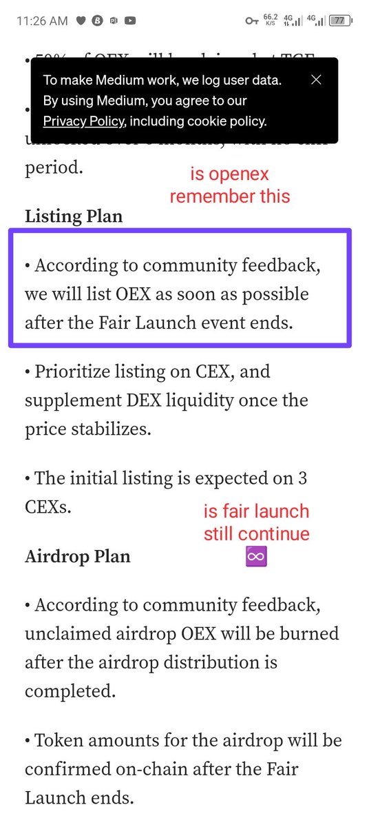 01kCoreBTC's tweet photo. #openex_network on 25 09 2024 will be the final date to confirm they are serious or if there are not so.
What really happened to #openex team
LAccording to their own announcement
19 june 2024
They said will list TGE as soon as possible after fair launch ends? https://t.co/IW5FuFmRCX