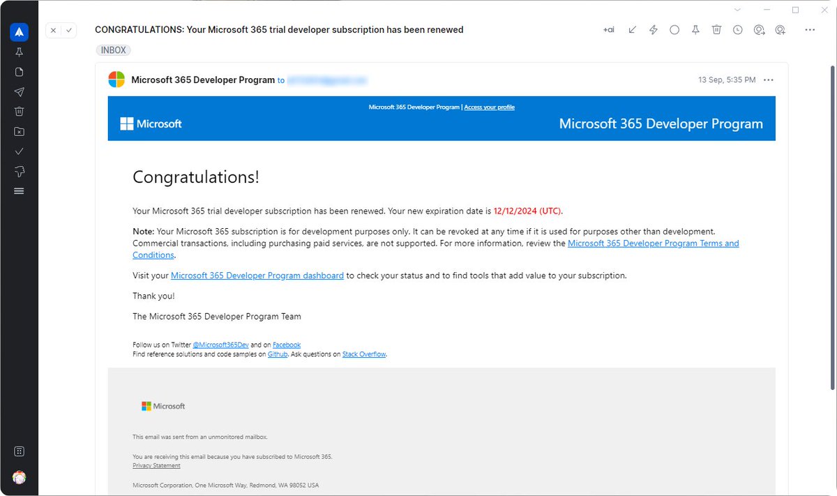 TW527E's tweet image. 好耶～ #Microsoft365Developer