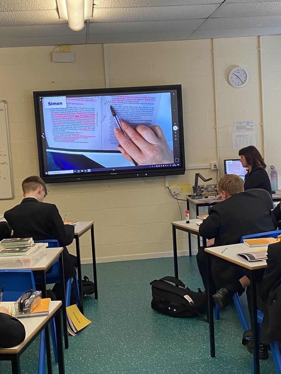 LincolnCastleAc's tweet image. Year 10 were engrossed in their English lesson with Mrs Johnson this morning. The visualiser was being utilised to support students to explore deeper analysis of an extract from their set text ‘An Inspector Calls’.
#QualityFirstTeaching