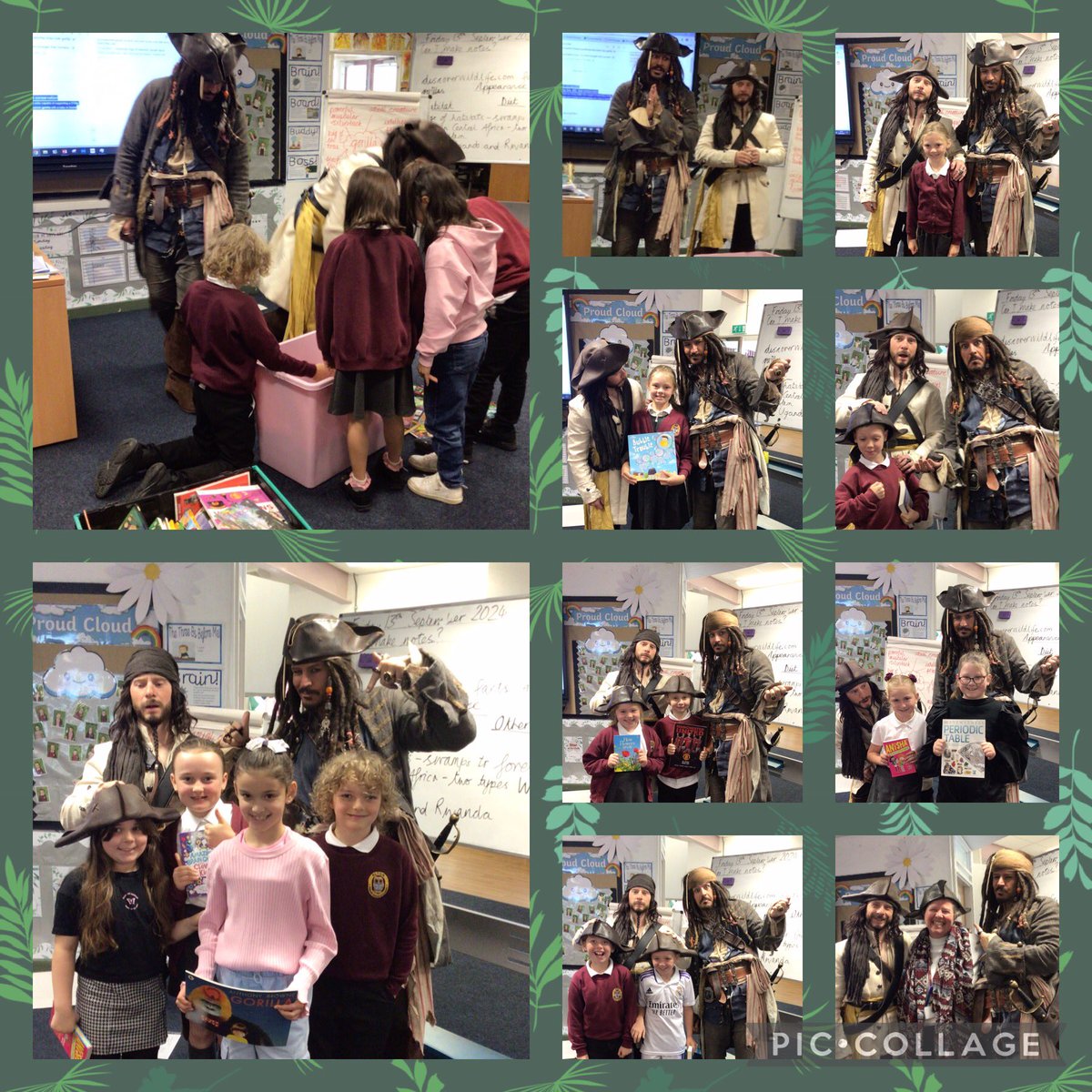 Elton Primary School & Nursery (@eltonprimary) on Twitter photo Year 4 had a surprise visit today. Captain Jack Sparrow and Peg Leg Pete moored the Black Pearl in the Mersey and thanks to <a href="/P4LCheshire/">Passion for Learning</a> gave each child a book. We all had fun choosing our books and then having a photo opportunity, Mrs W even had a photo with the pirates 🏴☠️ Year 4 had a surprise visit today. Captain Jack Sparrow and Peg Leg Pete moored the Black Pearl in the Mersey and thanks to <a href="/P4LCheshire/">Passion for Learning</a> gave each child a book. We all had fun choosing our books and then having a photo opportunity, Mrs W even had a photo with the pirates 🏴☠️