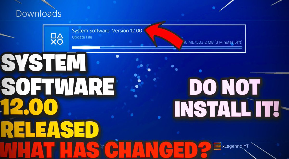 TheeEvolutionYT's tweet image. NEW VIDEO OUT NOW GO WATCH CLICK THE LINK BELOW! NEW PLAYSTATION 4 SYSTEM SOFTWARE UPDATE 12.00 HAS BEEN RELEASED! DO NOT UPDATE IF YOU WANT A JAILBREAK! youtu.be/WTJbWgU4Bmg?si… #ps4 #ps4update #ps4jailbreak #ps5 #ps4share #ps5share #VMAs #TDS3 #gaming #PS5Pro #AliAminGandapur