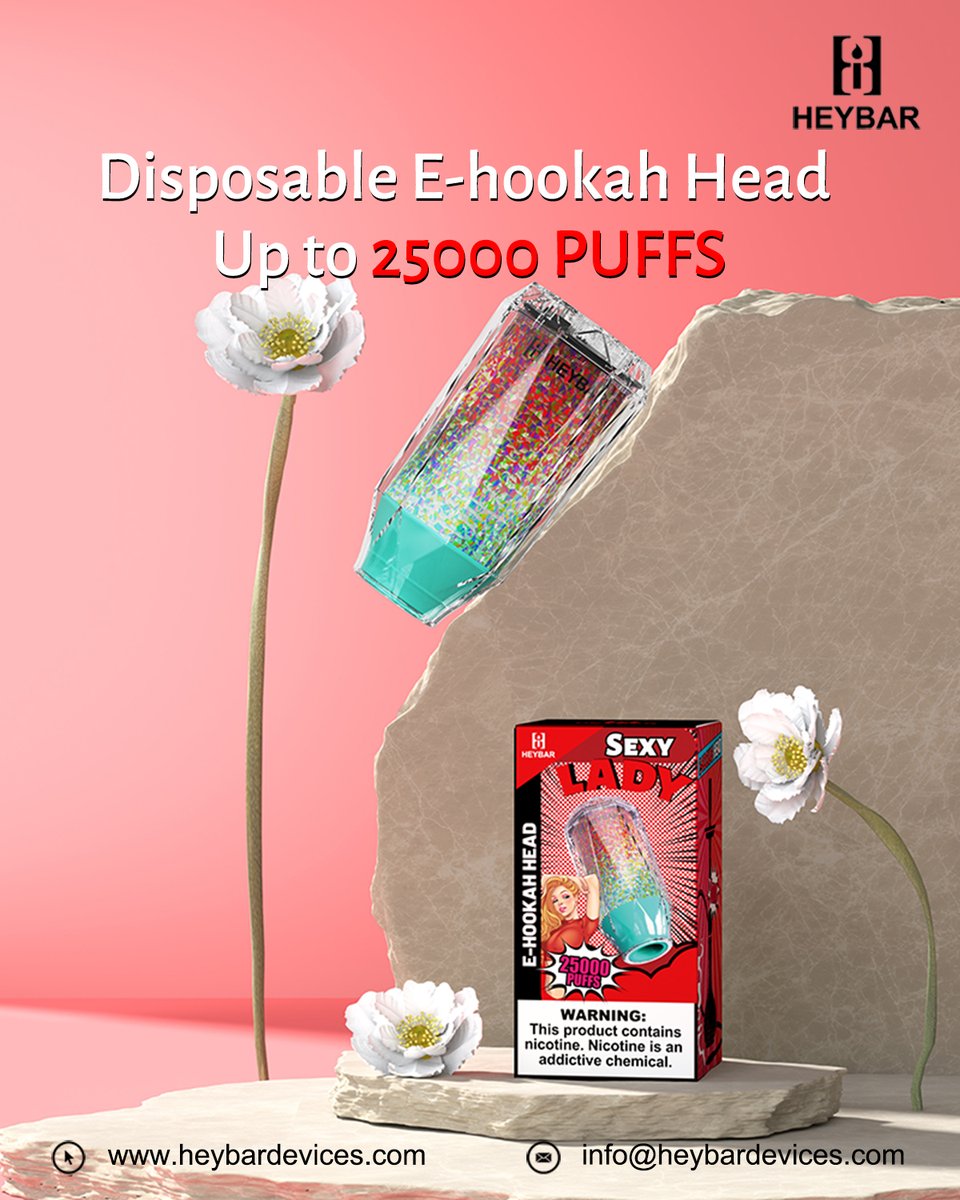 HeybarVape's tweet image. Discover the Next Level of Hookah with the Heybar Hookah Head! ✨ 25k puffs capacity 📷 Fits all hookah setups 📷#HeybarHookah #25000Puffs #NextLevelHookah #WholesaleSavings