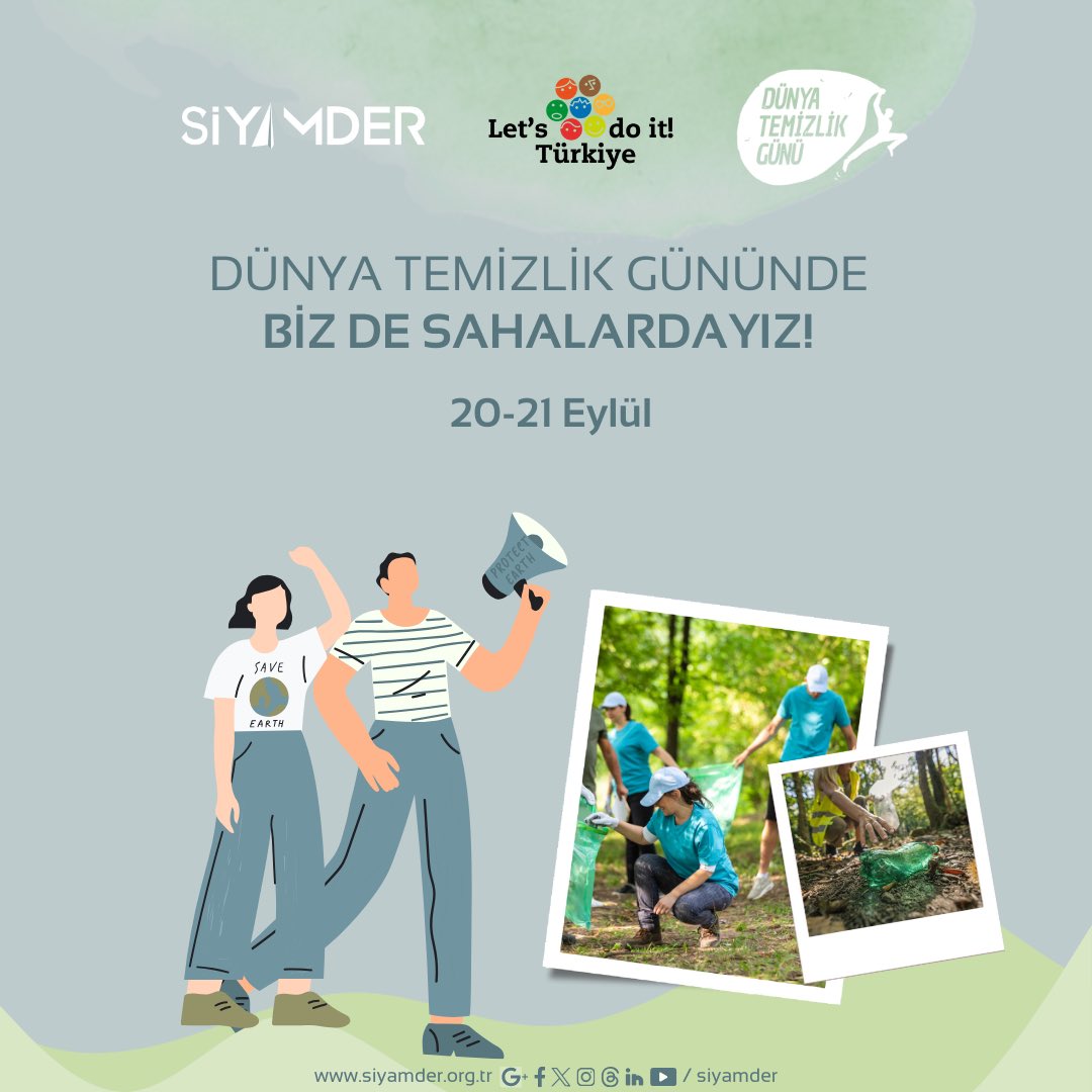 siyamder's tweet photo. Dünya Temizlik Günü’nde Biz de Sahalardayız!

Çöp körlüğüne dur de, temiz bir çevre için sen de adım at! 

Sen de bizimle temiz bir çevre için harekete geç!

Detaylı bilgi ve katılım için aşağıda bulunan linke göz atın!

https://t.co/hmx4pVUdH3 https://t.co/wLkmsLfRSS