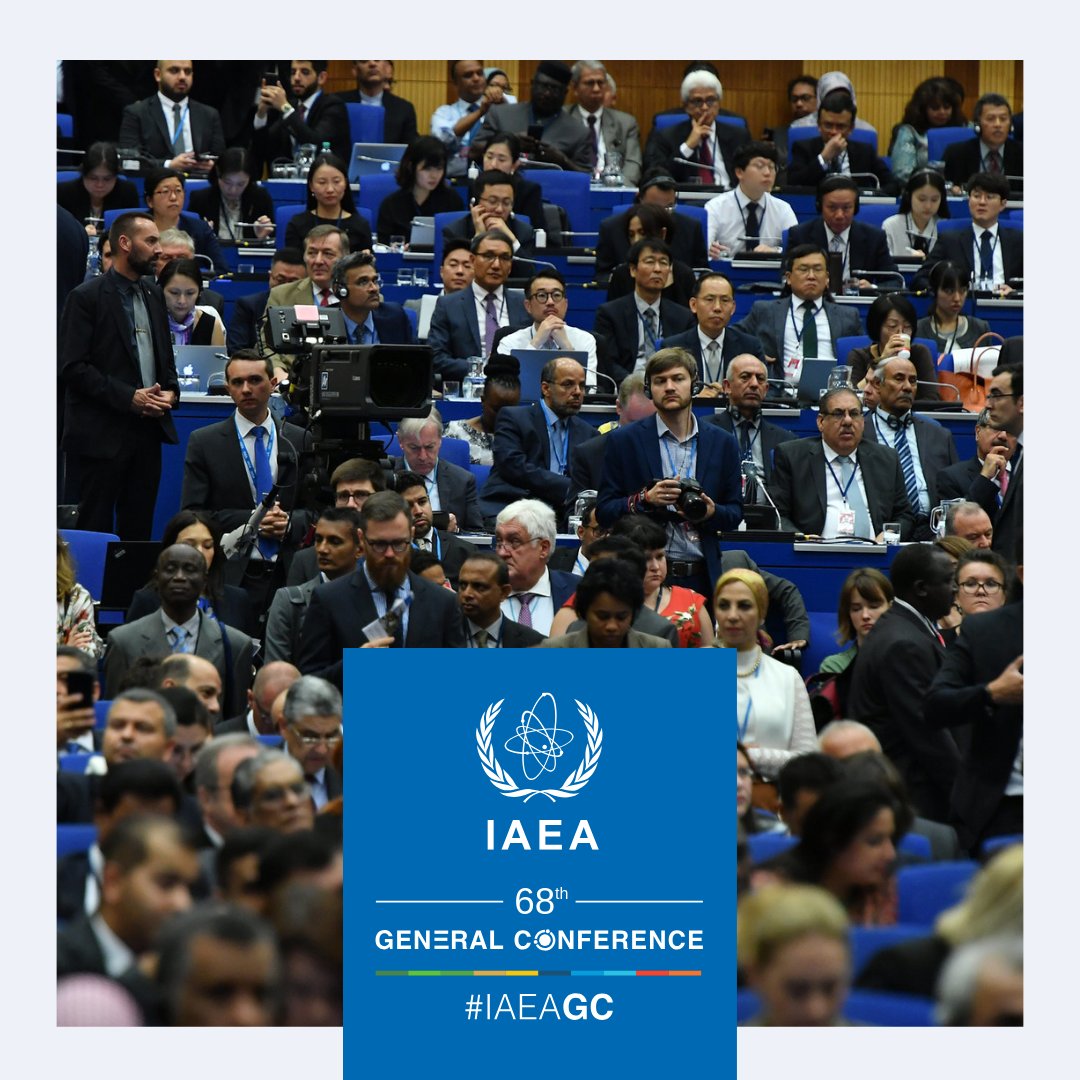 Next week, representatives from 178 countries will convene for the 68th #IAEAGC. Find out what delegations will cover as the IAEA reflects on its work towards international development, peace and security. ↪️ atoms.iaea.org/3XnrAtU