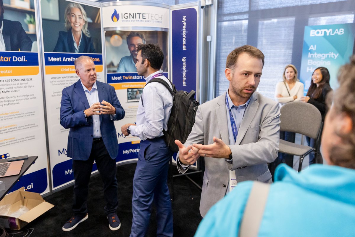 IgniteTech's tweet image. We&apos;re energized after an inspiring couple of days at the @AIconference in San Francisco! 

We had so many inspiring conversations about AI transforming the way we work, especially around how MyPersonas™ can help experts share their knowledge and make a bigger impact.

Want to…