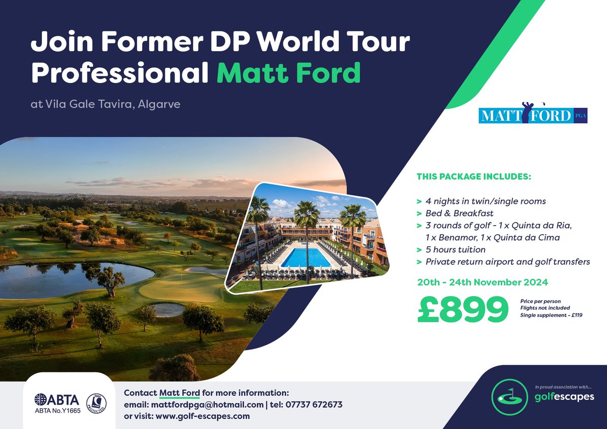 Last few spots available for my November Portugal Trip <a href="/GolfEscapes/">Golf Escapes</a>