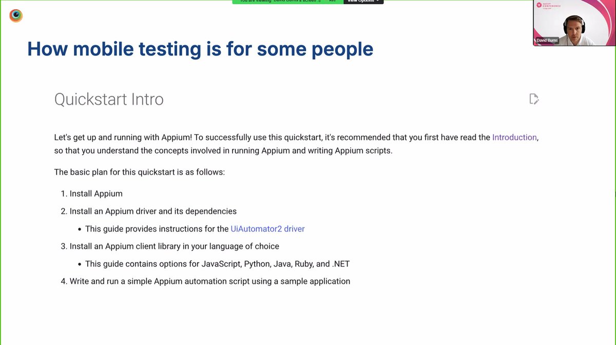 AppiumConf tweet media