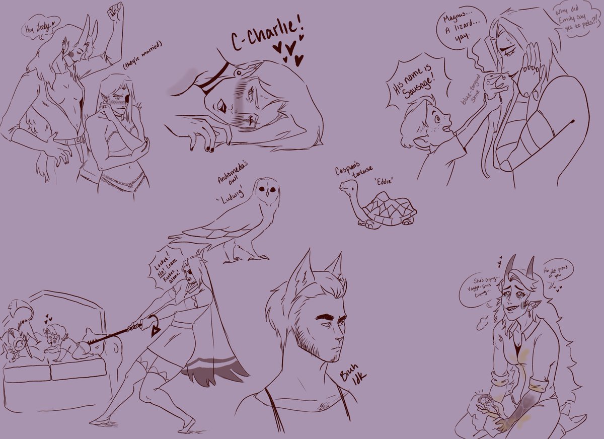 ArtumnT's tweet photo. Some sketches
#chaggie #CharlieMorningstar #Vaggie #Emilute #EmilyHH #LuteHH #HazbinHotelFanart https://t.co/3gEfgw2O11