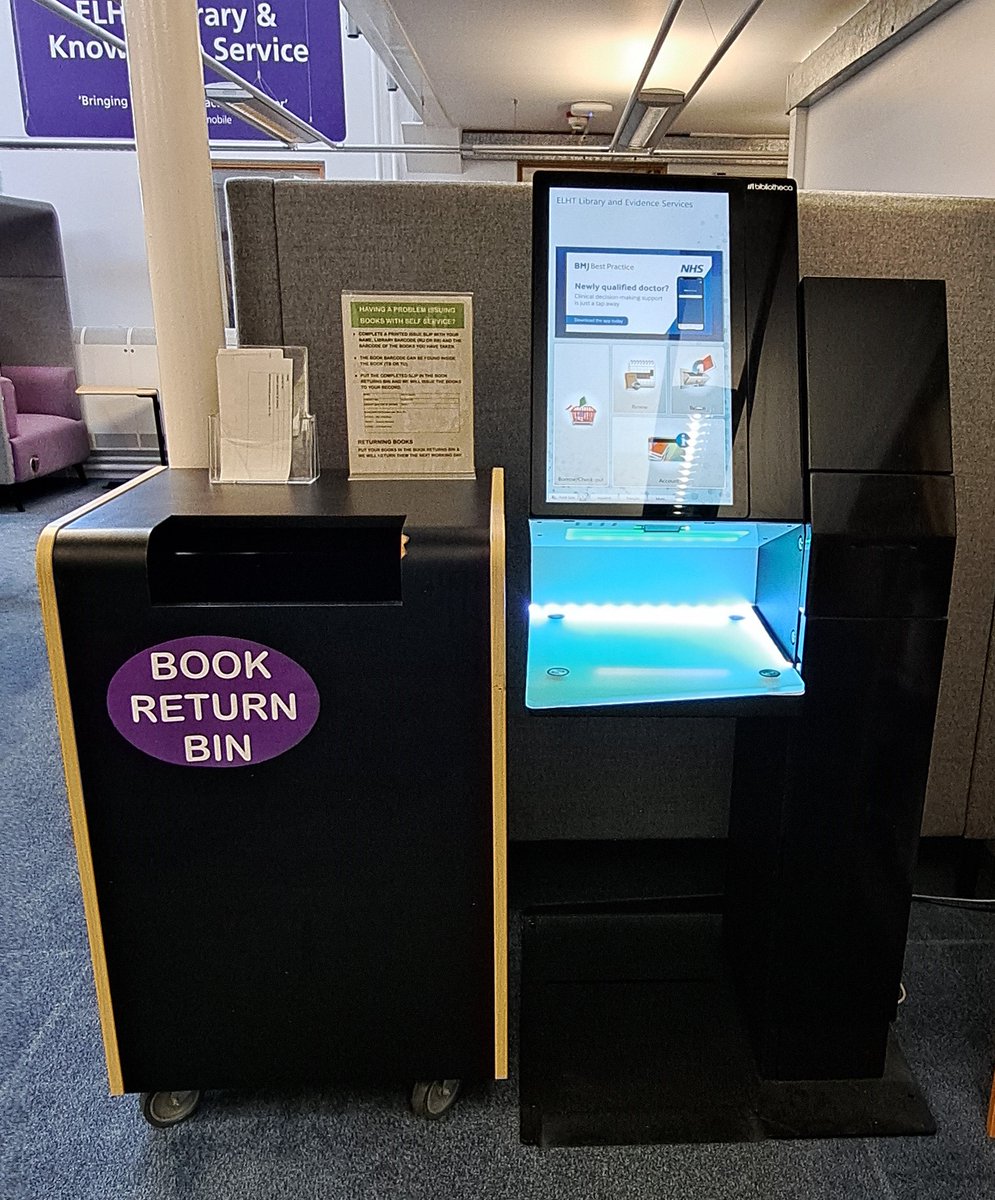 We have self-service machines at both sites so you can borrow and return books yourself at any time. If you need any help just ask us!