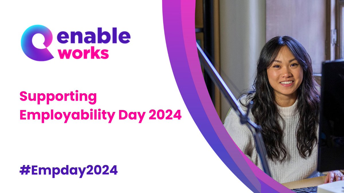It's Employability Day &amp; we will be sharing some stories from our amazing #EnableWorks teams working hard across the country to support people into high quality careers of their choice! Huge thanks to them for #unleashingpotential in Scotland's workforce. Stay tuned! #EmpDay2024