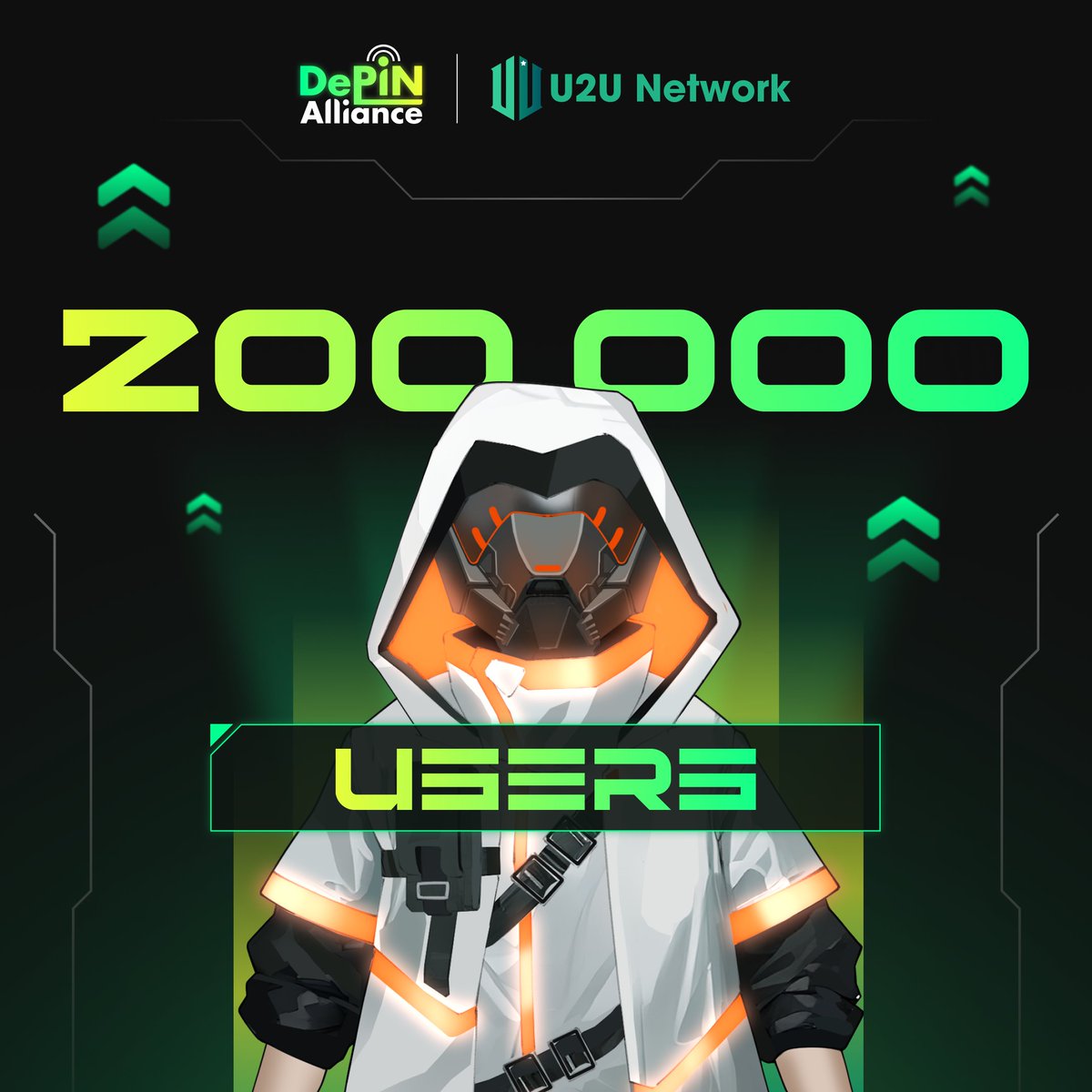 We’ve hit 200,000 users after 2 days! 🚀

We did it! 🎉 

A huge shoutout to everyone who joined <a href="/DePINApp/">DePIN Alliance</a>! 

To everyone who’s joined, thank you so much for your support. You’re not just numbers, you’re the heartbeat of this unstoppable community. 🔰

But it's just the