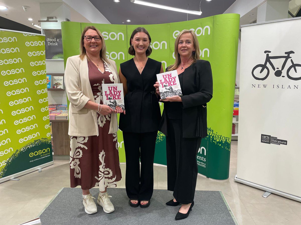 Huge thanks to the staff at <a href="/easons/">Eason</a>, O'Connell St for hosting the launch of UNLADYLIKE by <a href="/hayleykilgallon/">Hayley Kilgallon</a>  last night, we had a blast! Hayley pictured with guest speakers LGFA President-elect Trina Murray (L) and LGFA CEO Helen O'Rourke (R). easons.com/unladylike-hay…