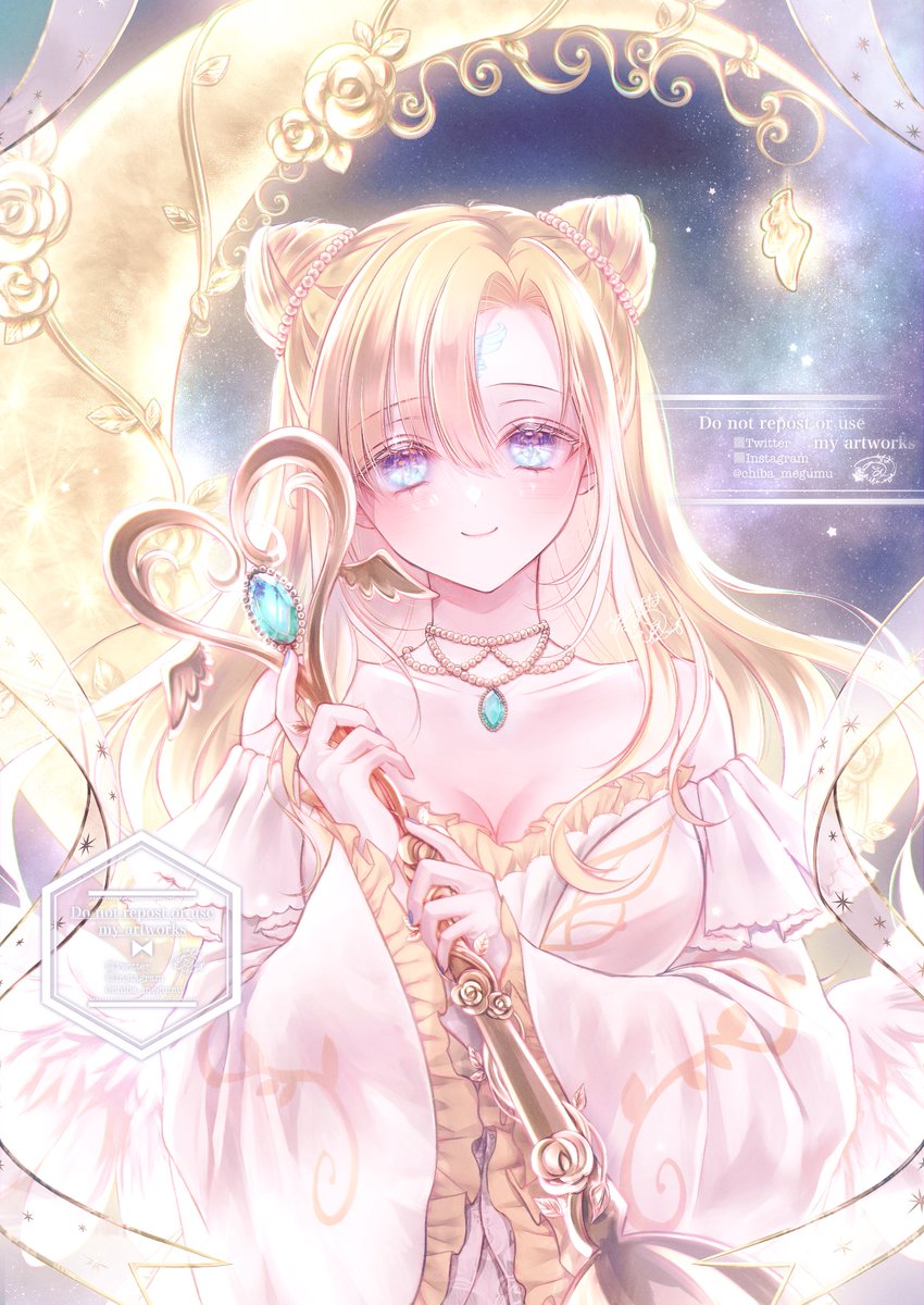 「#見た人も無言で金髪or黄髪をあげる 」|千葉めぐむのイラスト