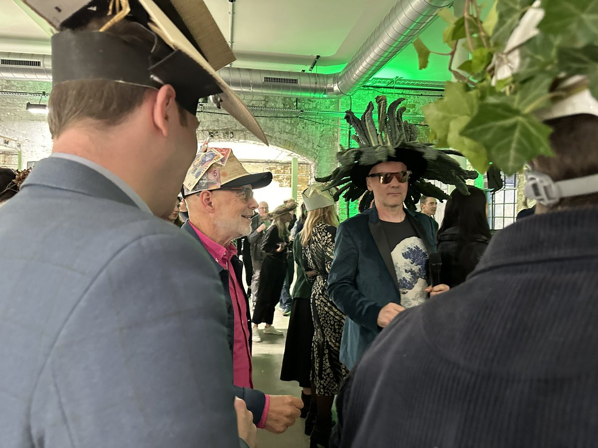 Gareth_Wild's tweet photo. Last night at the Regenerative Architecture Index launch party at The Bottle Factory in Peckham with special guest Brian Eno https://t.co/wgHIZx6w0N