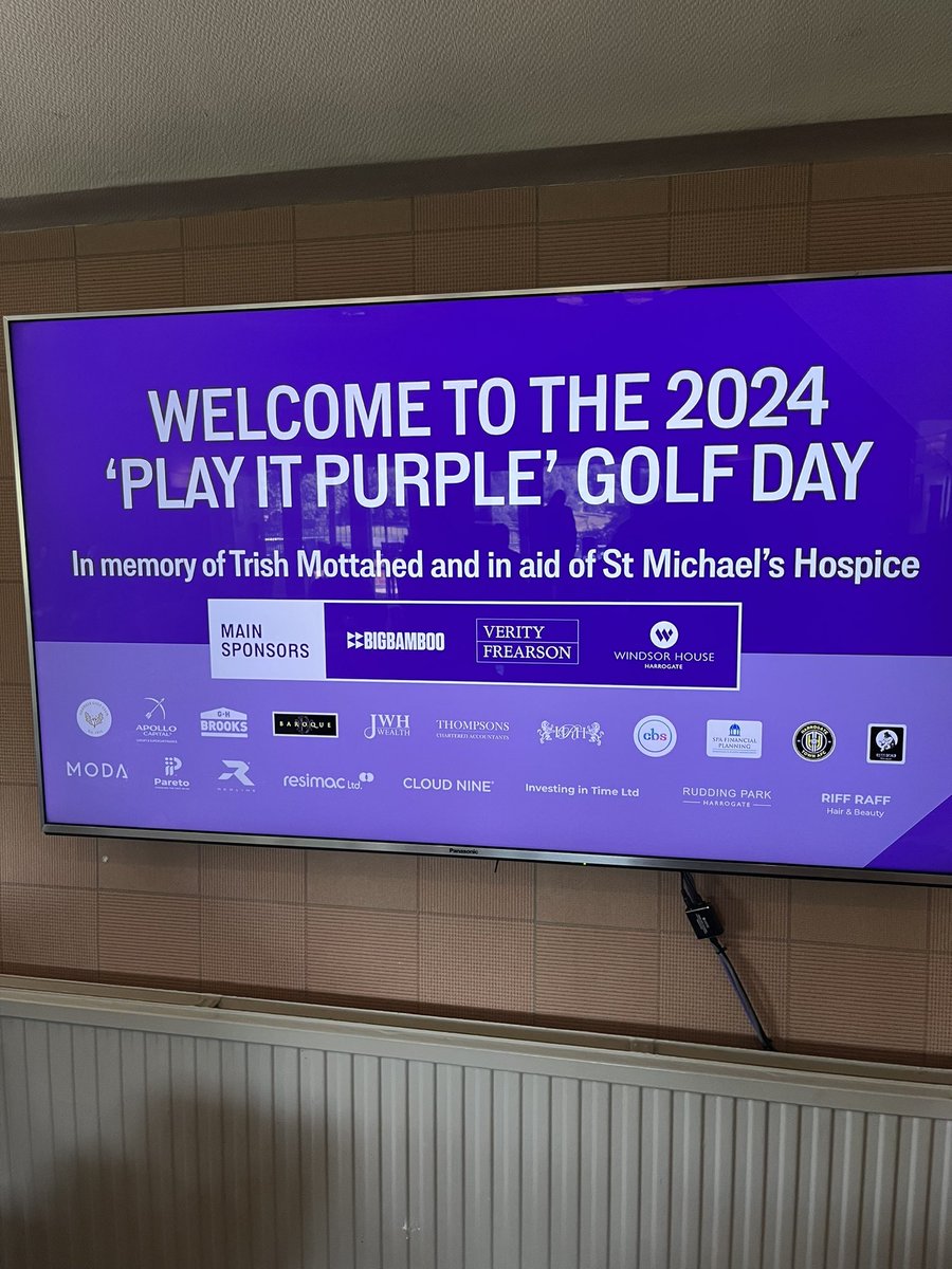 Real honour to be helping out <a href="/OakdaleGolf_/">Oakdale Golf Club</a> today for the second #playitpurple #charity #golf day in memory of Trish Mottahed and in aid of <a href="/mysaintmichaels/">Saint Michael's Hospice</a> Great day in store