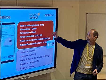 Transició Ecològica (@transicioeco) on Twitter photo 📲 Presentem el projecte #SonsCat al Congrés #Tecniacústica2024, a Faro (Portugal).
🔇 SonsCat és una aplicació mòbil de #CiènciaCiutadana per a la localització i caracterització de zones tranquil·les en àmbits urbans. 
Més ℹ️ ow.ly/kGPx50TmChs 📲 Presentem el projecte #SonsCat al Congrés #Tecniacústica2024, a Faro (Portugal).
🔇 SonsCat és una aplicació mòbil de #CiènciaCiutadana per a la localització i caracterització de zones tranquil·les en àmbits urbans. 
Més ℹ️ ow.ly/kGPx50TmChs