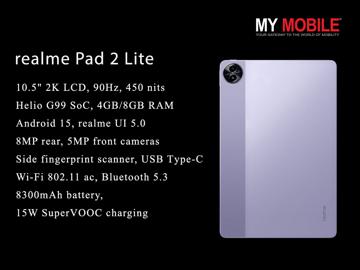 MyMobile_India's tweet image. realme Pad 2 Lite with 10.5-inch 2K LCD screen, MediaTek Helio G99 SoC &amp;amp; 8300mAh battery: Price, Specifications &amp;amp; Availability

#TechReview
#TabletTech
#MediaTekHelioG99
#8300mAhBattery

Read More : mymobileindia.com/realme-pad-2-l…