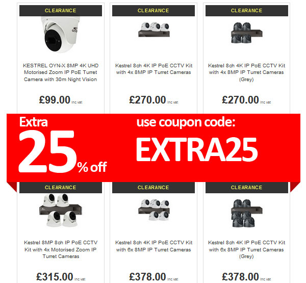 This Weekend Save an Extra 25% Off our Clearance 8MP IP PoE Kits - mailchi.mp/01c274d3ad76/t…