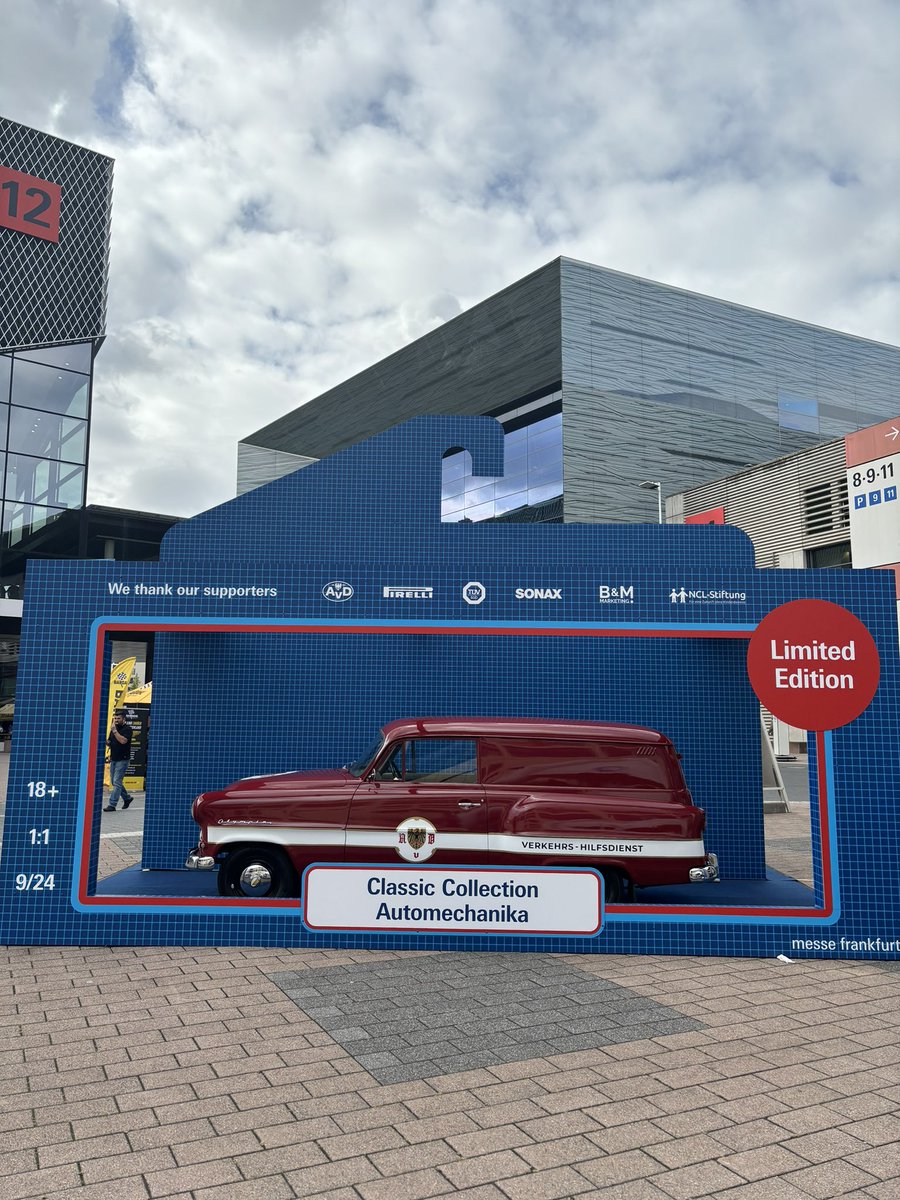 🏁 From September 13-15, 2024, the first RHEIN-MAIN KLASSIK rally will debut during Automechanika Frankfurt.

🚗 Friday, 13 September, Outdoor area between Hall 10 and 11
- 15:30: Start 
- 18:45: Finish
