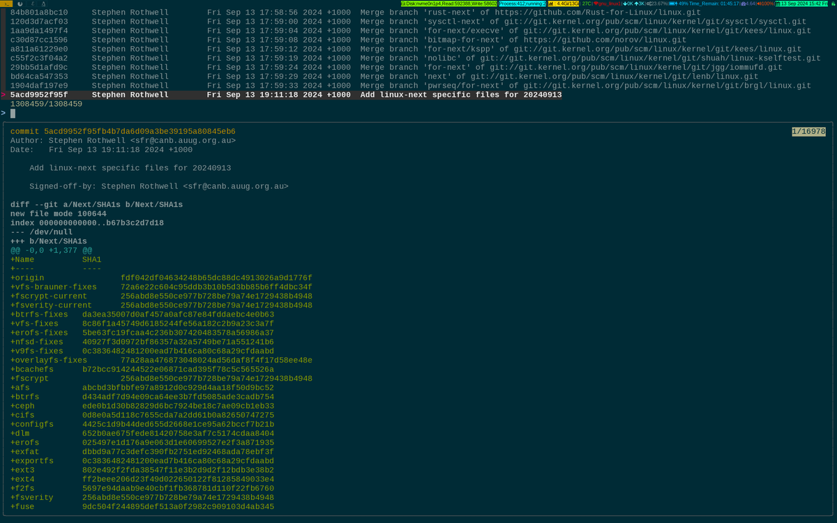 unixbhaskar's tweet photo. Glimpse ....#linux #kernel next :)
#linuxkernel #opensourcedevelopment #operatingsystem https://t.co/6lV4pvPzGN