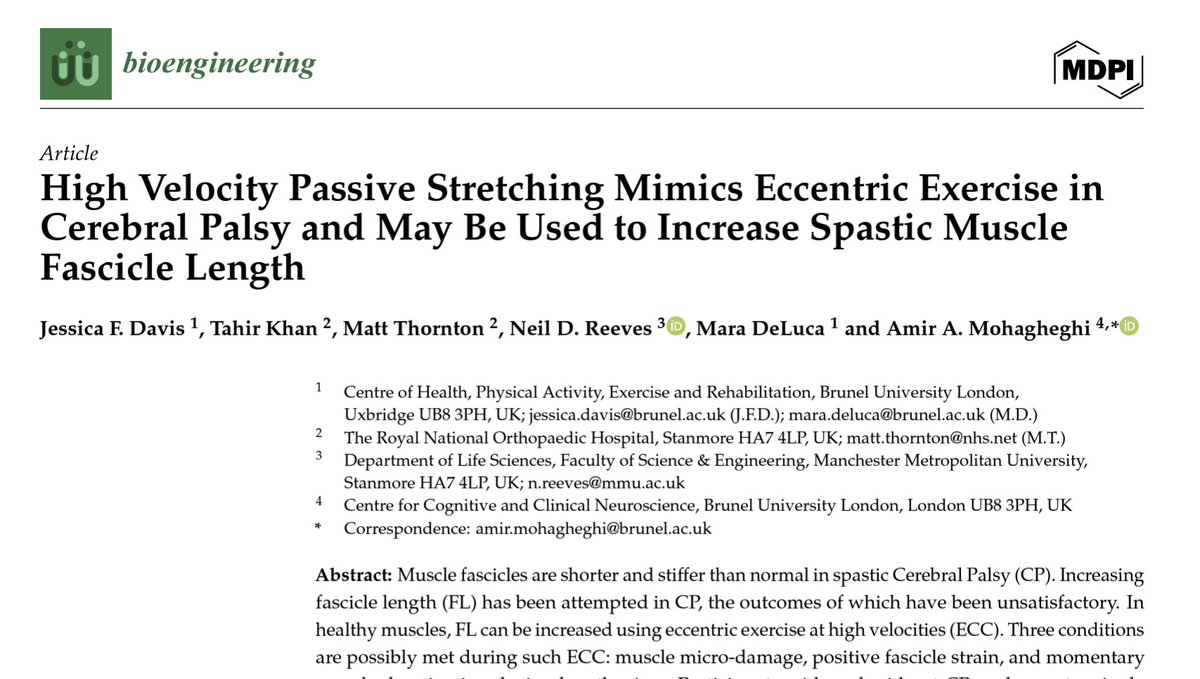 Neil Reeves (@profneilreeves) on Twitter photo Fast passive stretching as a possible therapeutic intervention in Cerebral Palsy:
ncbi.nlm.nih.gov/pmc/articles/P…
<a href="/LancasterMedSch/">Lancaster Medical School</a> <a href="/MDPIOpenAccess/">MDPI</a> <a href="/HICLancaster/">Health Innovation Campus, Lancaster University</a> Fast passive stretching as a possible therapeutic intervention in Cerebral Palsy:
ncbi.nlm.nih.gov/pmc/articles/P…
<a href="/LancasterMedSch/">Lancaster Medical School</a> <a href="/MDPIOpenAccess/">MDPI</a> <a href="/HICLancaster/">Health Innovation Campus, Lancaster University</a>