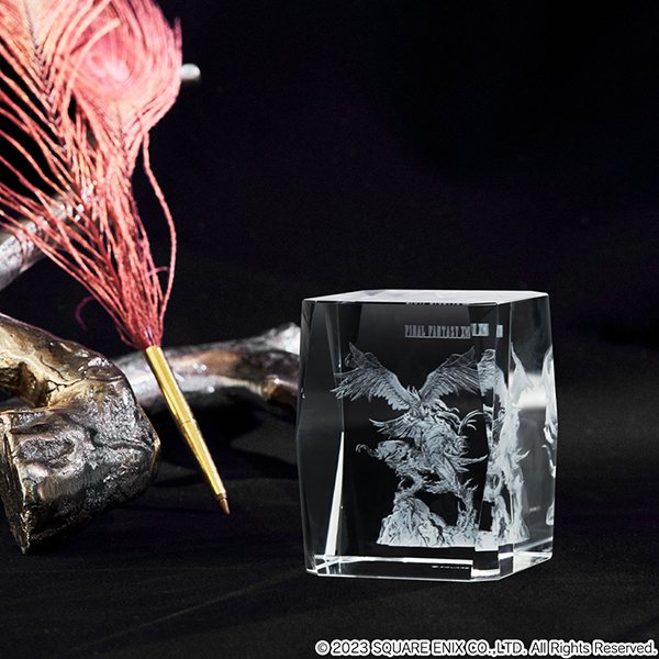 FINAL FANTASY XVI レーザー彫刻クリスタルガラス