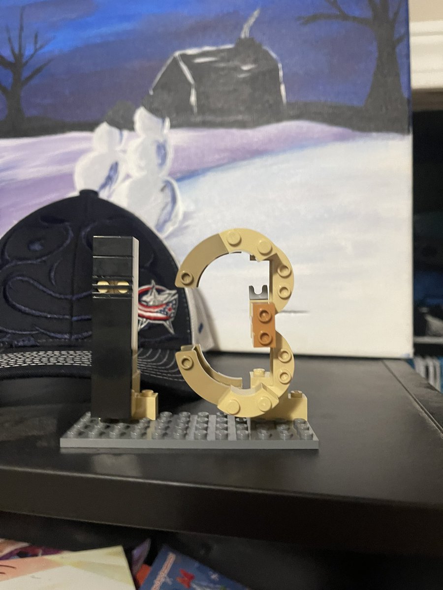 Britt_Callas's tweet image. Husband went in to wake the 8yo up this morning and this is what he found @BlueJacketsNHL #ForJohnny