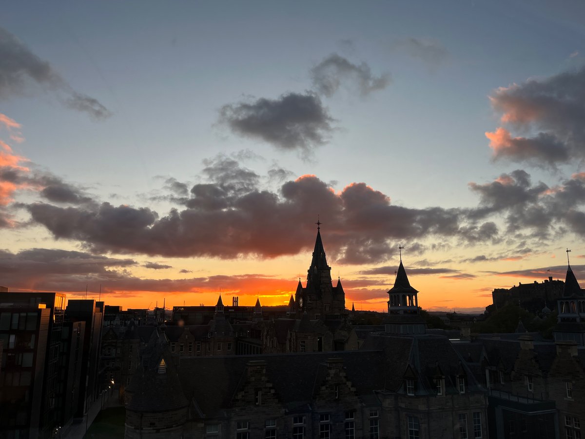 We are having some prime sunsets this week here in Edinburgh.