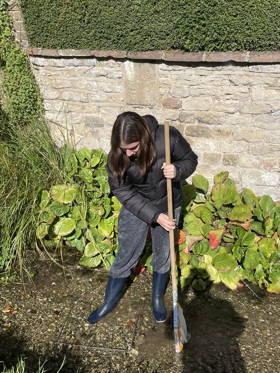 Our last activity in sunny Yorkshire - river sampling
