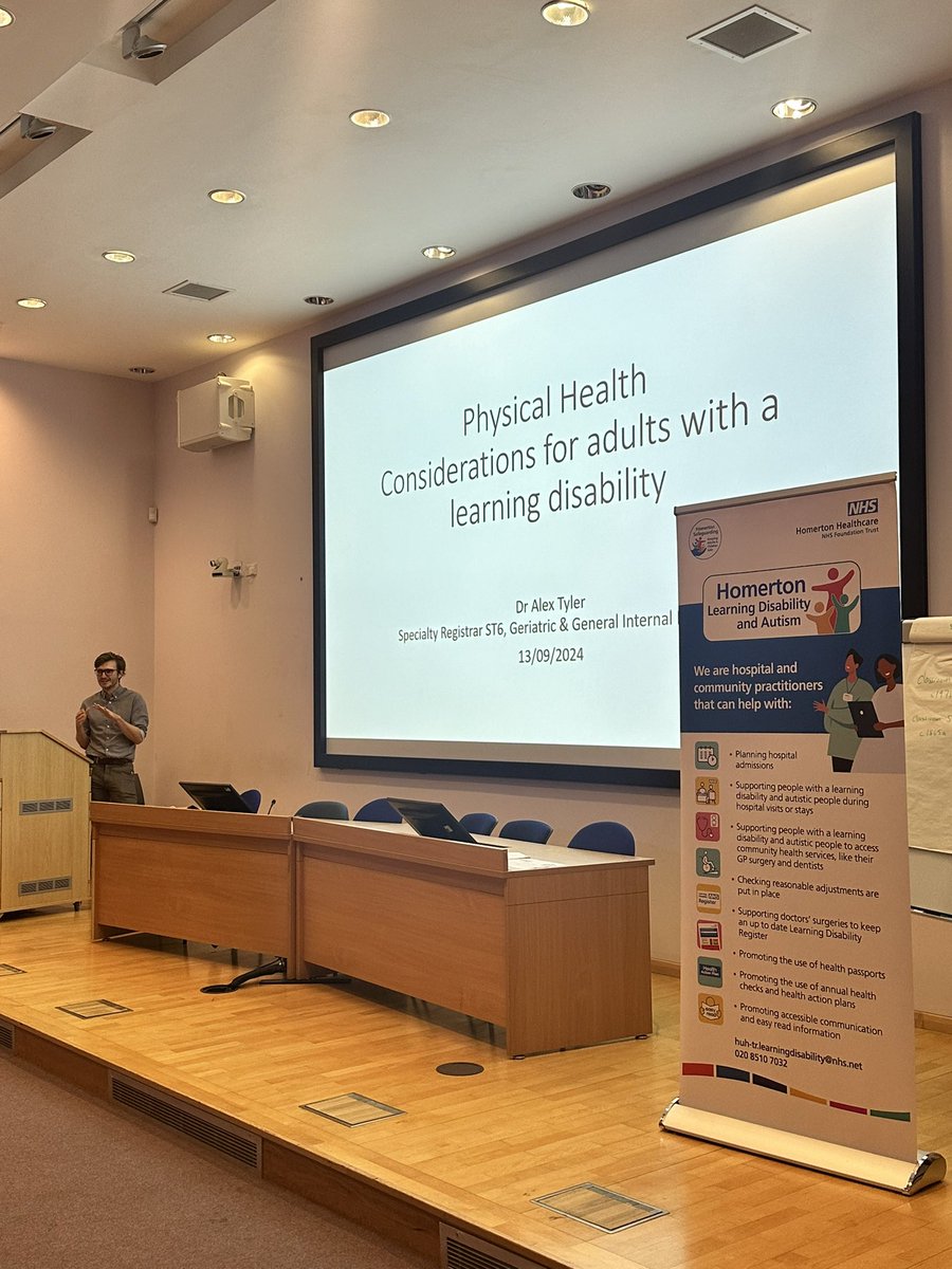 Next up, Dr Alex Tyler talking about physical health considerations for adults with a learning disability
