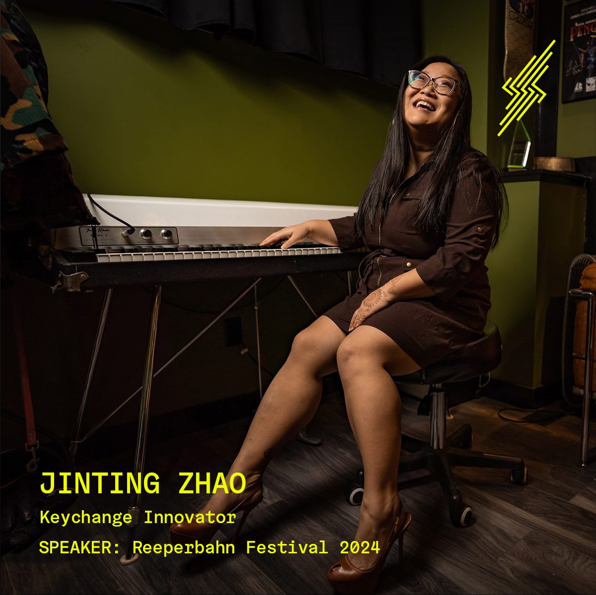 ⚡Keychange Innovator: Jinting Zhao⚡
Kicking off our Canadian participants at Reeperbahn Festival is Jinting Zhao. Jinting is a producer, engineer, songwriter, vocalist and advocate. 
Find out more about Jinting and her panels here:
reeperbahnfestival.com/en/speaker/jin…