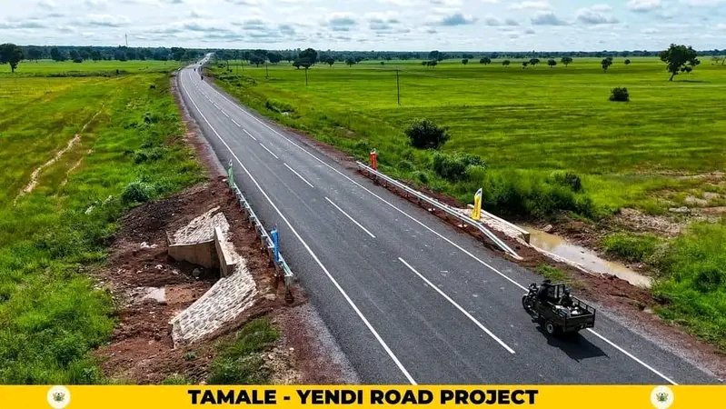 Andybemmah01's tweet photo. Construction of the Tamale to Yendi Road has been finished @NPP_GH For the first time ever. 
Under Mahama, the NDC left the road in a terrible state. This is physical evidence based project not green book  @tv3_ghana @ghonetv @JoyNewsOnTV
#TogetherItIsPossible https://t.co/y9qOP0cfUa