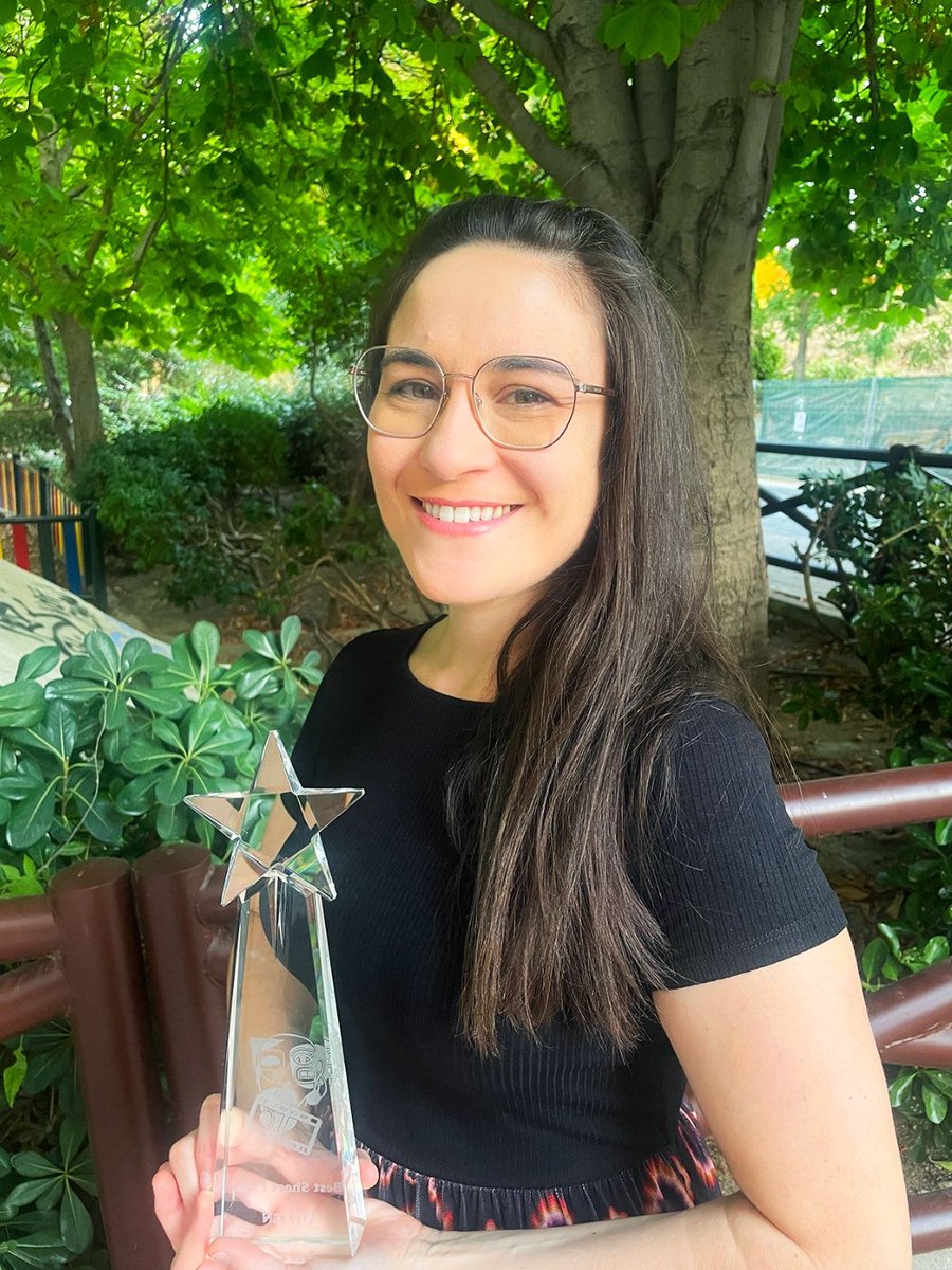 Spanish <a href="/wiffenglobal/">Women's International Film Festival Nigeria</a> 2024 🎦 awardee <a href="/almu_vazquezm/">Almudena Vázquez</a> stands proudly with her Best Short award for "Magia Negra".
Enhorabuena Almudena! 
Congrats and big thanks to <a href="/carolyn_seaman/">Carolyn Seaman</a> for giving this opportunity to female filmmakers and kudos to all participants! 
<a href="/AECID_es/">AECID</a>