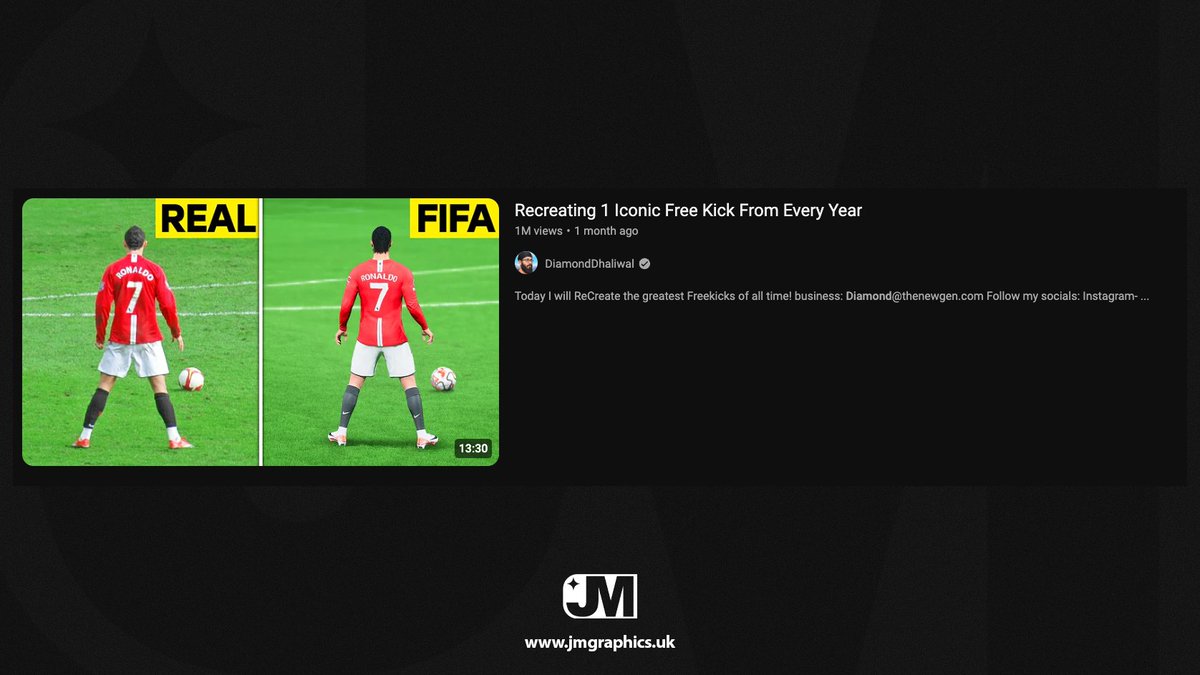 JMGraphics9's tweet image. Recent thumbnail for @devjot7 

Simple but effective.

1 Million Views✅