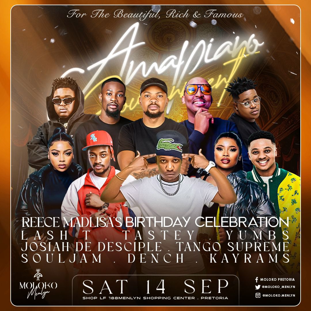 brucebhakha's tweet photo. It's going down TONIGHT @Moloko_Menlyn #molokofridays #apbtp #faceofmoloko #rich4eversaturdays Featuring @Djyeankeyz @sbokhuzy @PoizonDaGodfada @Emulsypro @Darrenmocha @Thabang_Den @mutombo_lionel @_bxsh @MichelleForbes_ ๐ฅ๐ฅ๐ฅ๐บ๐
Doors Open at 22:00 https://t.co/mcgiUrxis1