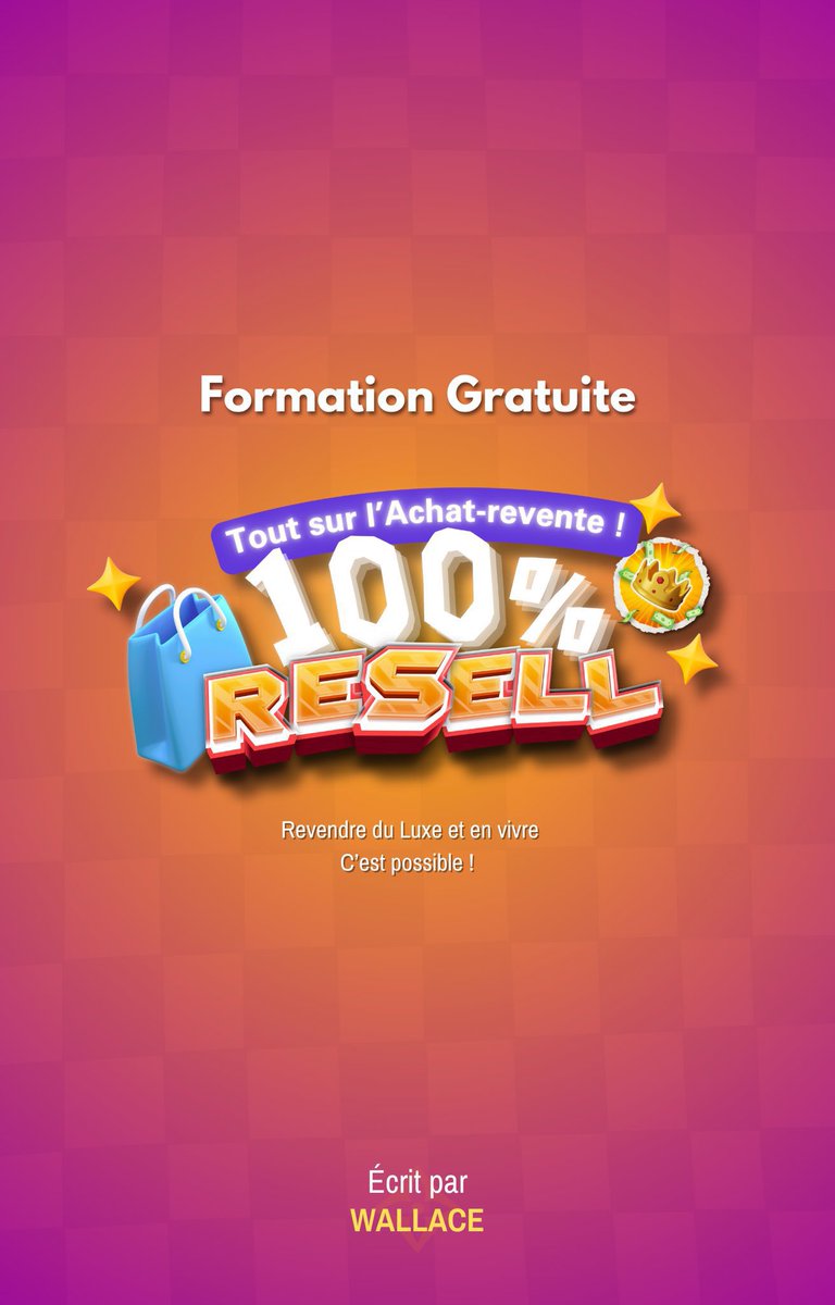 📖 E-Book RESELL DE LUXE 100% GRATUIT

Tout ce qu’il y a à savoir sur l’achat-revente de luxe 👌 j’aurais pu le vendre 97€ mais c'est cadeau 🫶

Pour le recevoir : 
•❤️
•RT
•Commente « Luxe »