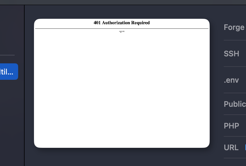 davidzborowski's tweet photo. Hey @marcelpociot  love the Forge integration! Great work guys <3! Do you have any plans of adding support for bypassing basic auth when the site is in development? https://t.co/ydzgpc8Ssc