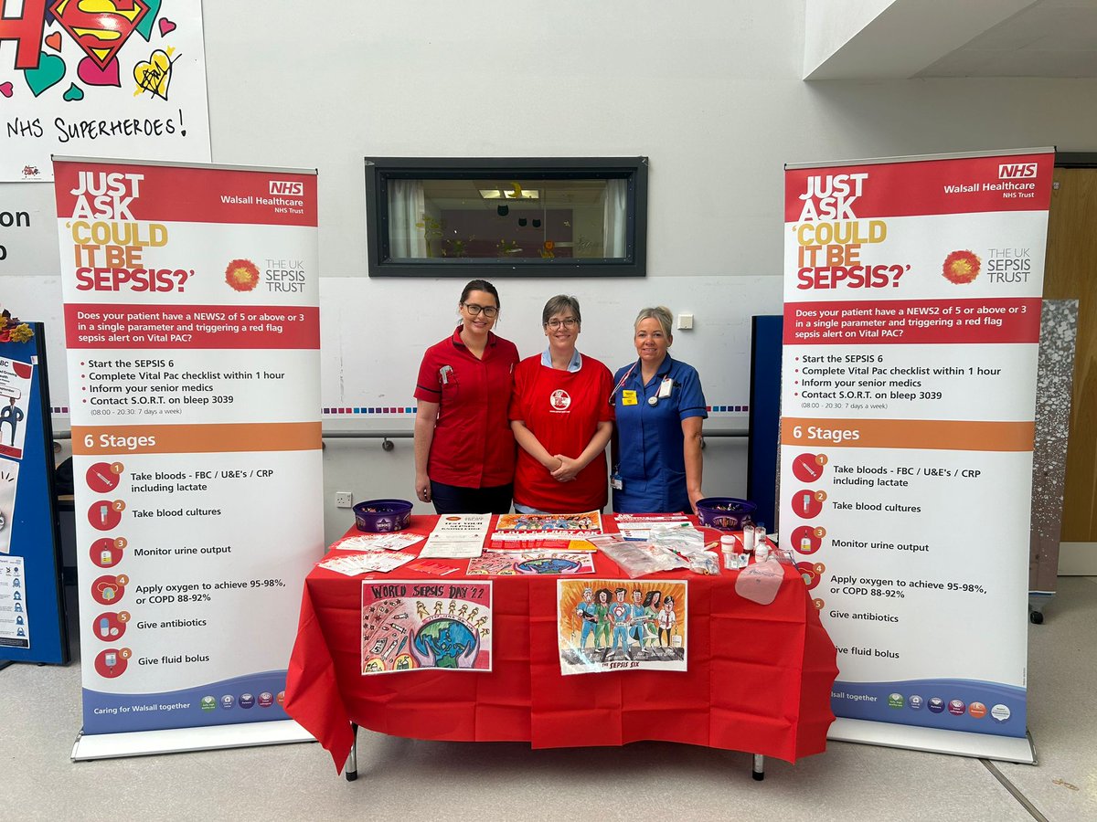 This #WorldSepsisDay, patients, their families and staff at Walsall Manor Hospital will be able to find out more about the deadly condition and learn how to spot potential warning symptoms.

Read more here 👉 bit.ly/3B3bUEA