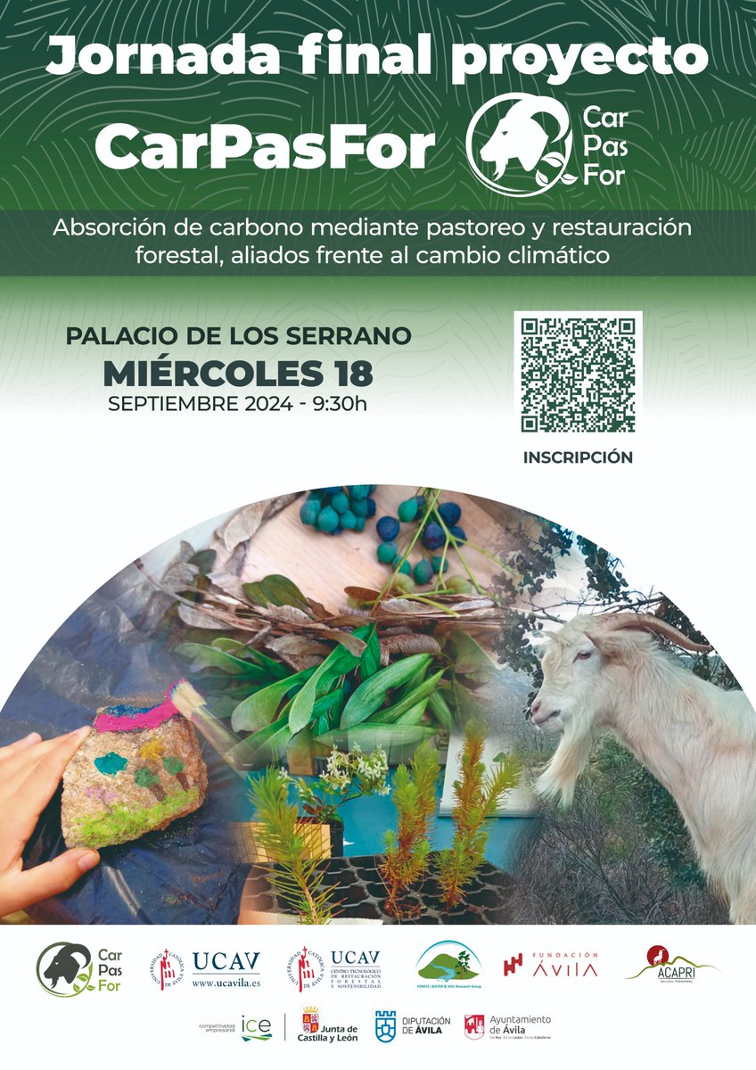jorgemongilm's tweet photo. Esto no es el final... Es un punto y seguido. Termina nuestro proyecto "Absorción de carbono mediante pastoreo y restauración forestal, aliados frente al cambio climático" (CarPasFor). https://t.co/Hv1hbQs5fM