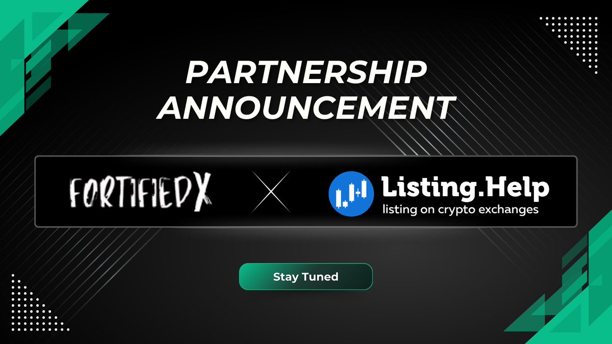 x_fortified's tweet photo. ๐ Exciting news! FortifiedX is teaming up with @ListingHelp_UK to bring our project to even more crypto exchanges! ๐
This partnership is set to take us to new heightsโstay tuned for what's coming next! ๐
#FortifiedX #ListingHelp #CryptoPartnership #ExchangeListing #DeFiExpansion