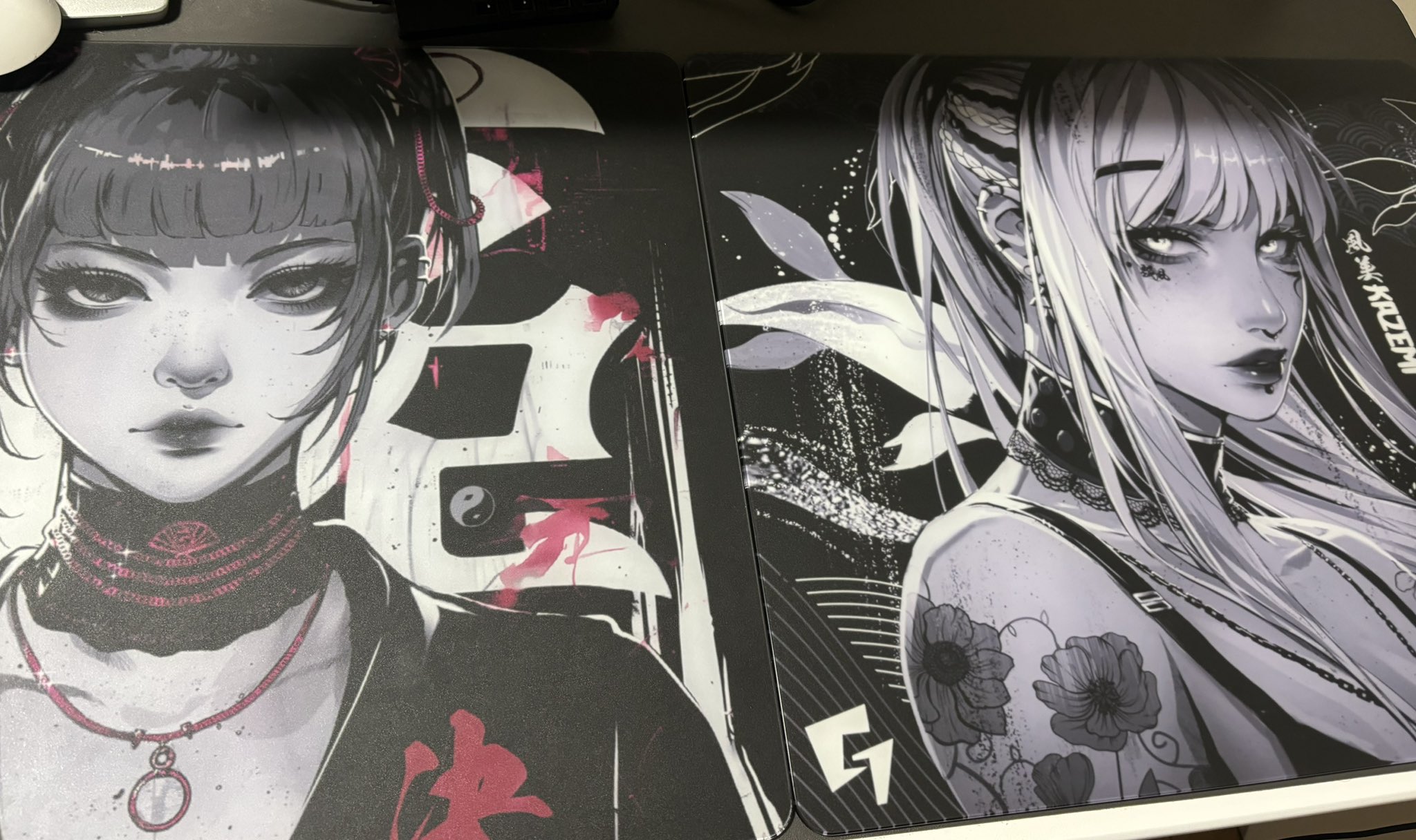 Glsswrks Akari日本限定版 GLSSWRKS Akari Glass Mousepad Red Japan Limited 49 x 42 cm