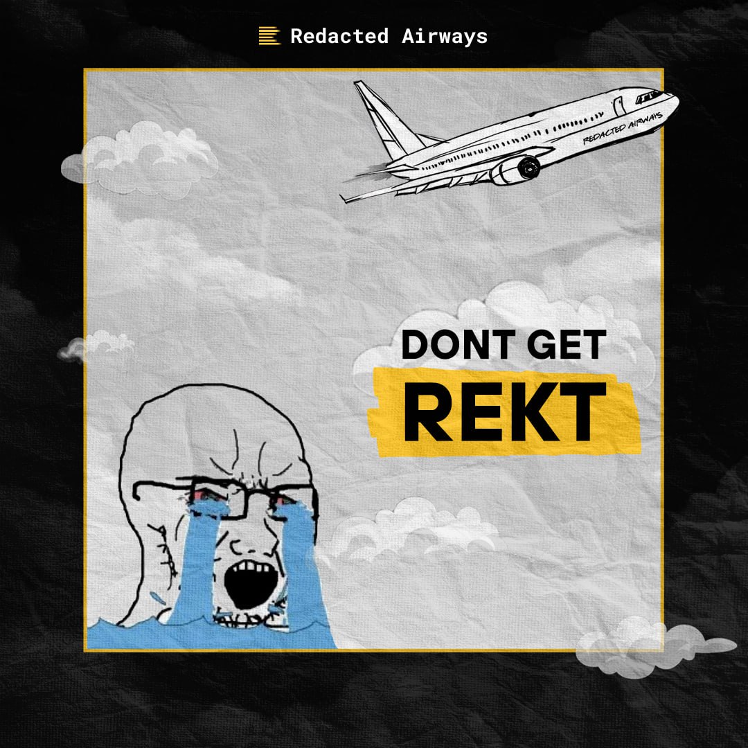 T-2 Days.

Kind reminder to our VIP flyers.

Redacted Airways will be departing from Al Maktoum International Airport (DWC)

Do not go to DXB 🚨
Don't get Rekt 🙃