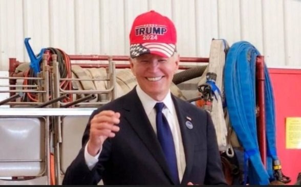 kriptotayfa's tweet image. 🤣 ABD Başkanı Joe #Biden , 11 Eylül 2001 terör saldırılarının yıldönümü dolayısıyla düzenlenen bir etkinlikte üzerinde &quot; #Trump  2024&quot; yazan bir şapka taktı. Bu bir şaka değil, gerçekten yaptı.

Eski WeWork CEO&apos;su Adam Neumann tarafından kurulan bir girişim olan #Flowcarbon,…