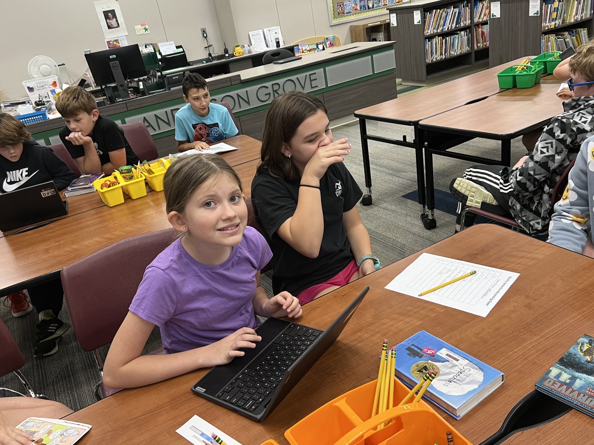 AndersonGrove's tweet image. 📚️📚️Library Happenings...📚️📚️
The library has been a busy place!
Earlier this month, 3rd graders learned to build and code with Lego Spike Kits. 5th and 6th graders practiced searching for books in the Destiny Catalog.
