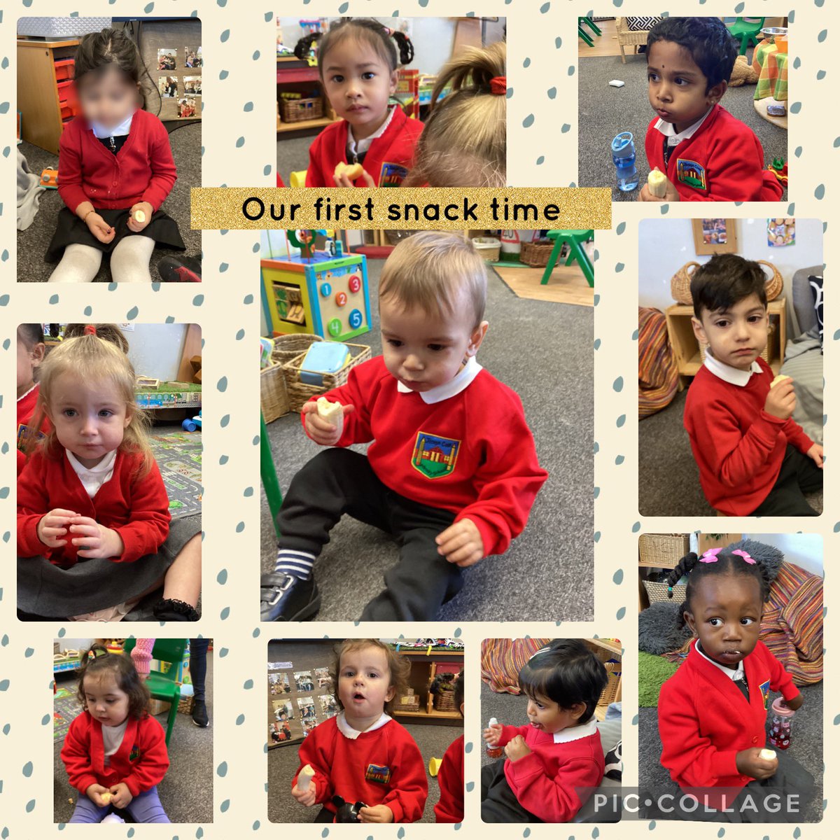 cashprimary's tweet image. Little Ribbons have enjoyed their first snack time all together #EYFS #2yearolds #LearningRoutines #snacktime
