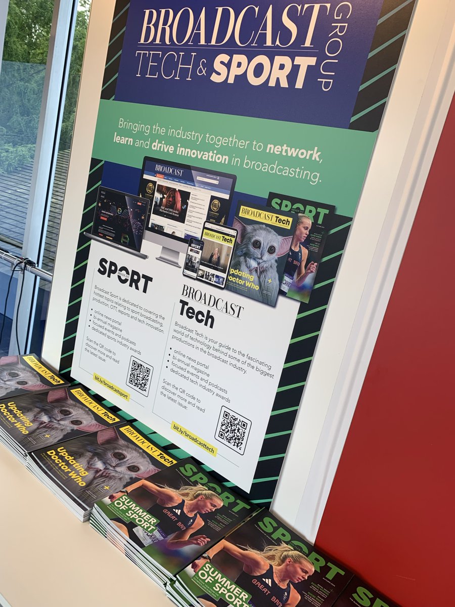 broadcast_sport's tweet image. We're looking forward to catching up over the next few days @IBCShow 
In the meantime, don't forget to grab yourself a free copy of our Tech &amp;amp; Sport magazine! You'll find us in Media Alley (between halls 7 &amp;amp; 8)

#IBC2024 #media #entertainment #technology #sport
