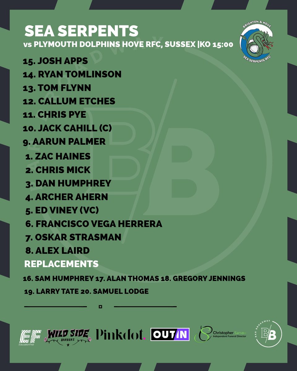 It’s an all aquatic affair as we take on the @plymouthdolphinsrfc at home on Saturday 14th in our first game of IGR Southern Merit league this season. Come down and join us as we see whether a Sea Serpents 🐍 can over come the Dolphins 🐬