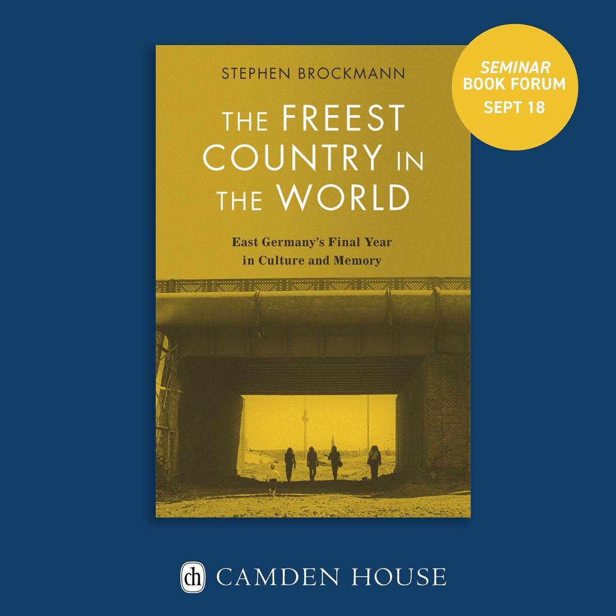 Join <a href="/jec_free/">Jane Freeland</a>, <a href="/KarenLeeder1/">Karen Leeder</a> &amp; Sonja E. Klocke as they discuss Stephen Brockmann's "The Freest Country in the World" at the online Seminar book forum on Sept 18.  Register for the event here &gt; buff.ly/4e0GgGo. <a href="/wagnercalgary/">Martin Wagner</a>