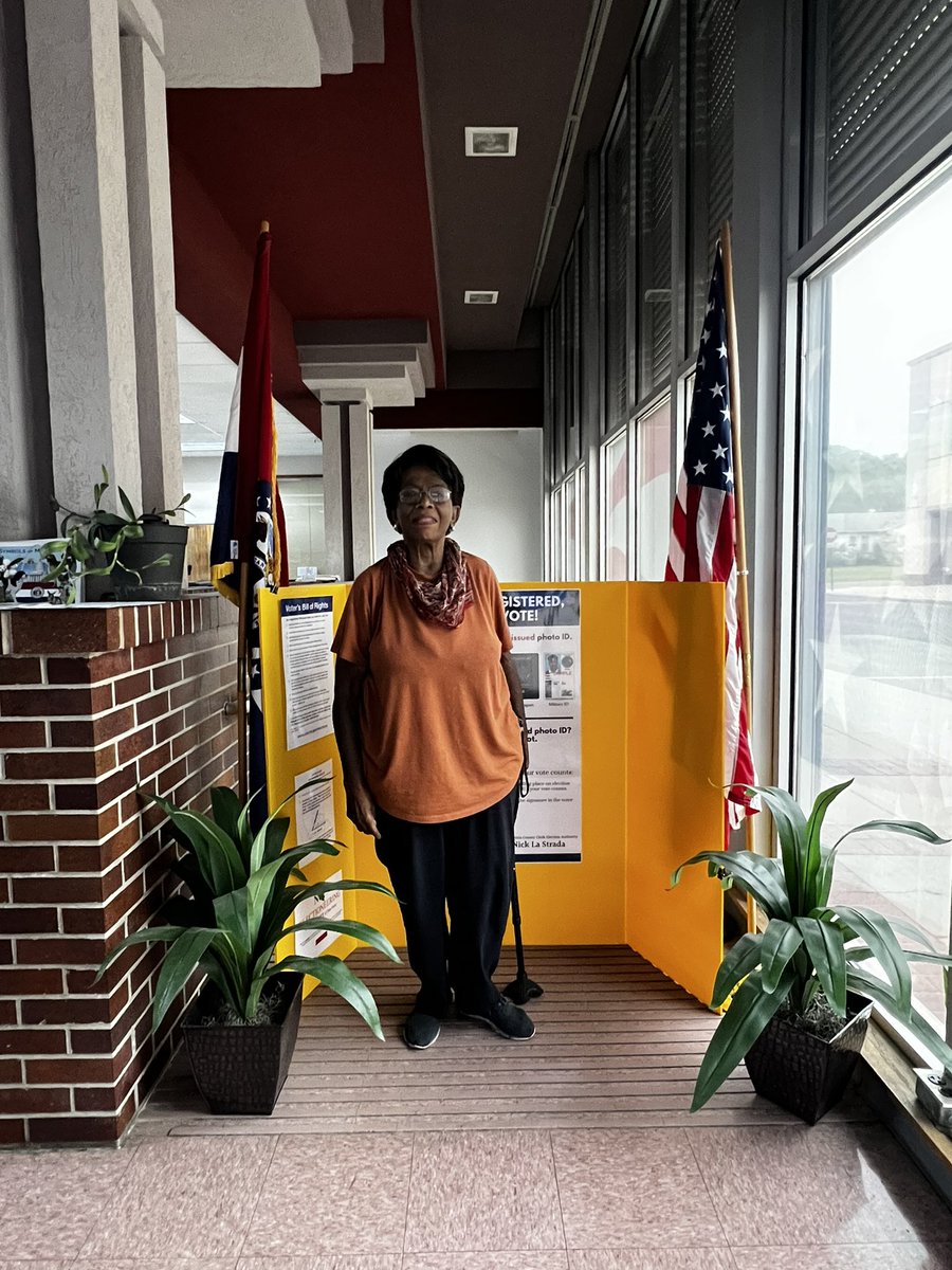 FedElections's tweet photo. I had the pleasure of meeting my friend Traves Williams wonderful mother and welcoming her as a newly registered voter here in Pettis County! 🇺🇸 

We’re excited to have her join our community welcome to Pettis County!🗳️🇺🇸☑️ https://t.co/wFCsjTbQ1u