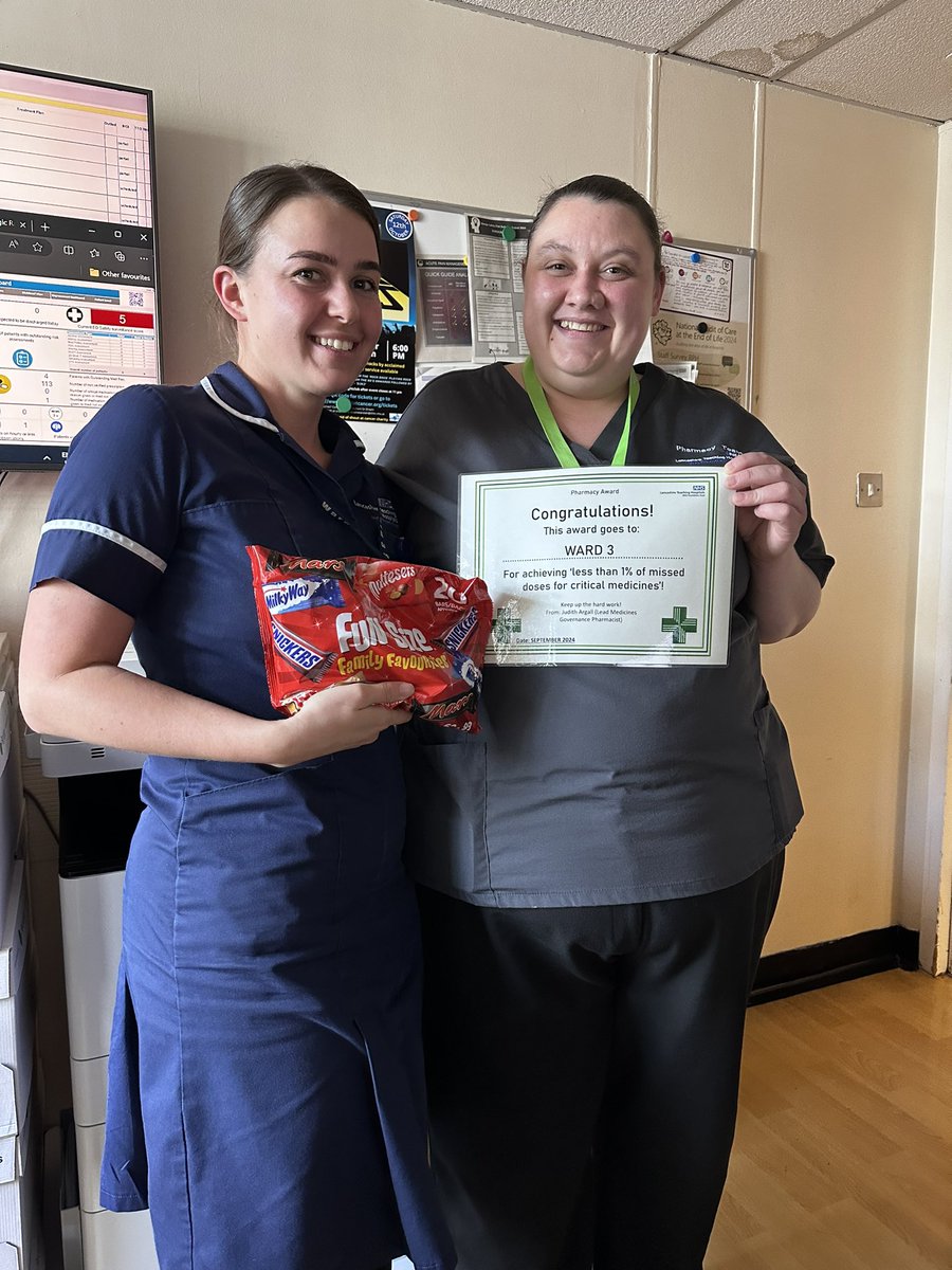 Ward3RPH (@rphward3) on Twitter photo Woohoo we are finally in the 1% club. Ward 3 after lots of hard work have achieved a missed medications percentage of 0.88% 🥳 well done team <a href="/MCA_Lancashire/">MCA Lancashire</a> <a href="/pharmacylthtr/">Pharmacy@LTHTR</a> <a href="/Jeni_RedfernRPH/">Jeni Redfern</a> <a href="/DNDTeam_Surgery/">Lisa Elliott</a> Woohoo we are finally in the 1% club. Ward 3 after lots of hard work have achieved a missed medications percentage of 0.88% 🥳 well done team <a href="/MCA_Lancashire/">MCA Lancashire</a> <a href="/pharmacylthtr/">Pharmacy@LTHTR</a> <a href="/Jeni_RedfernRPH/">Jeni Redfern</a> <a href="/DNDTeam_Surgery/">Lisa Elliott</a>
